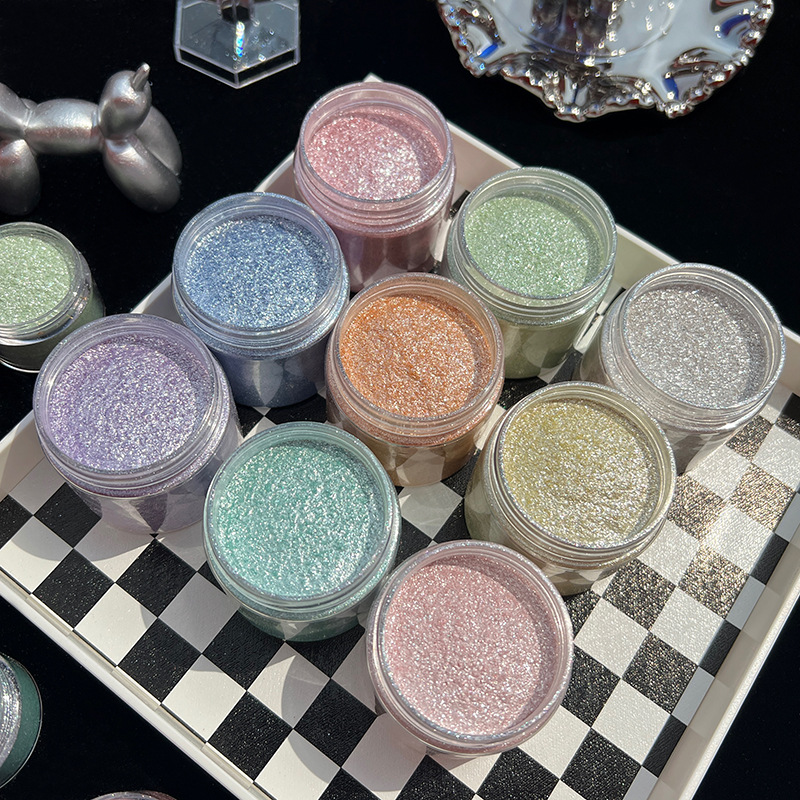 Nail Art Inspo - Mermaid Diamond Glitter Mica Powder, Shiny