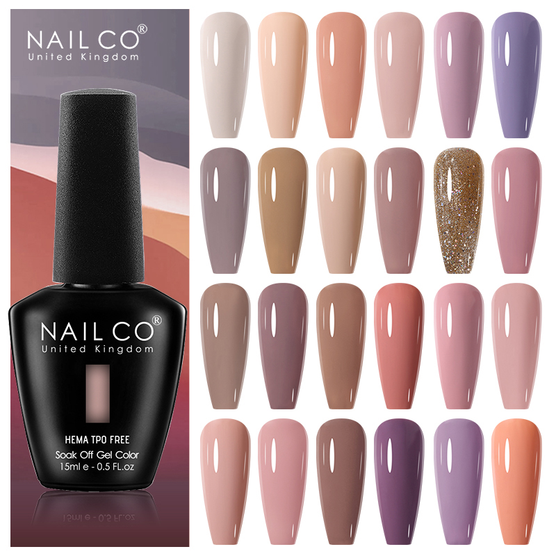 Nail Art Natural Pink - NAILCO 15ml Nail Gel Polish Pink