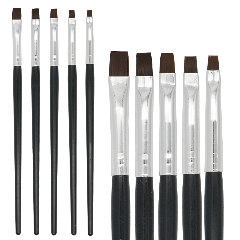 Nail Art Sch - 5pcs Dental Resin Brush Pen Porcelain