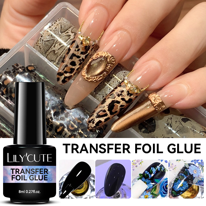 Nail Foil Transfer - LILYCUTE 8ML Transfer Foil Glue For