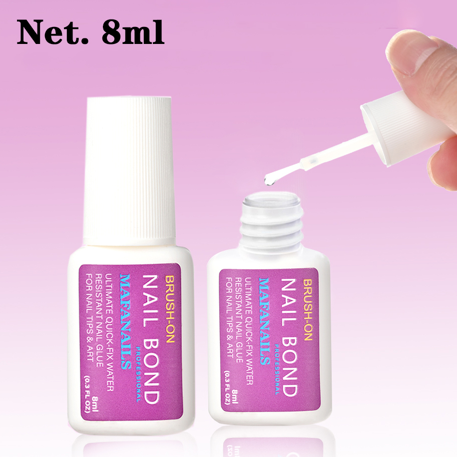 Nail Art Inspo - 8ml Brush-on Fast Drying Nail Glue