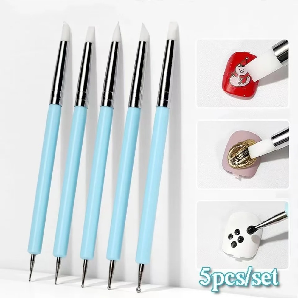 Nail Art Sch - 5PCS Silicone Clay Sculpting Tool for