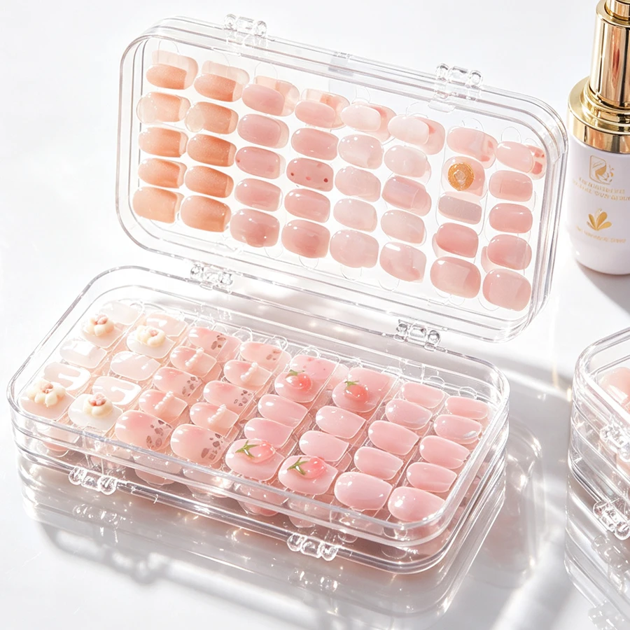 Nail Art Sch - Clear Foldable Press On Nail Storage