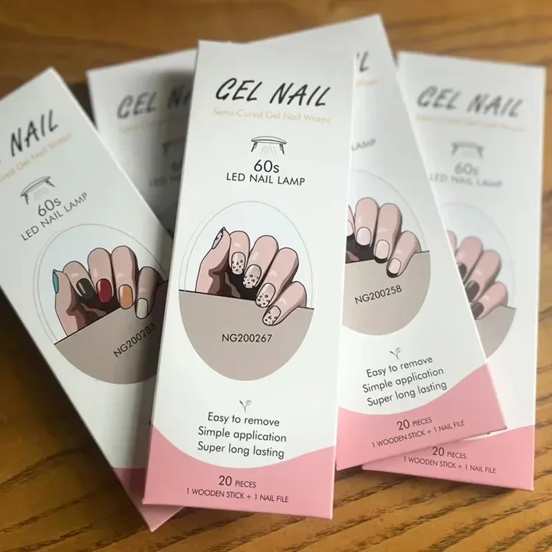 Striping Tape Nail - Semi-Cured Gel Nail Strips Patch Sliders