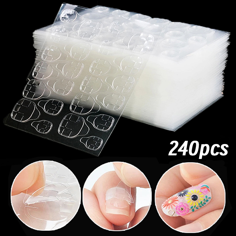 Striping Tape Nail - Double Side Nail Jelly Glue Transparent
