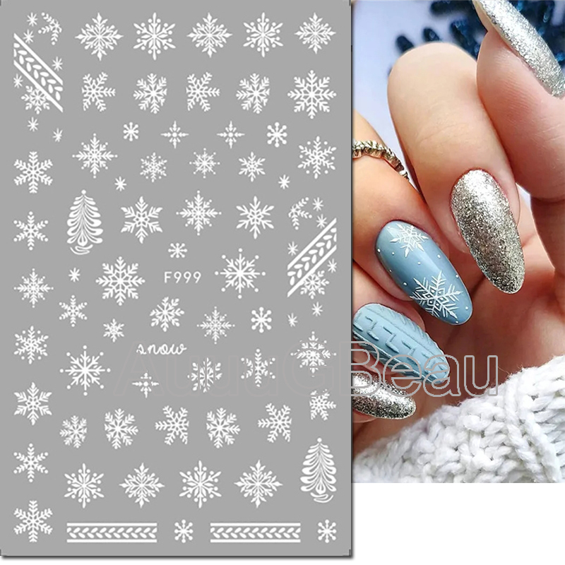 3d Nail Art Stickers Christmas - Nail Art Xmas Stickers recension och pris