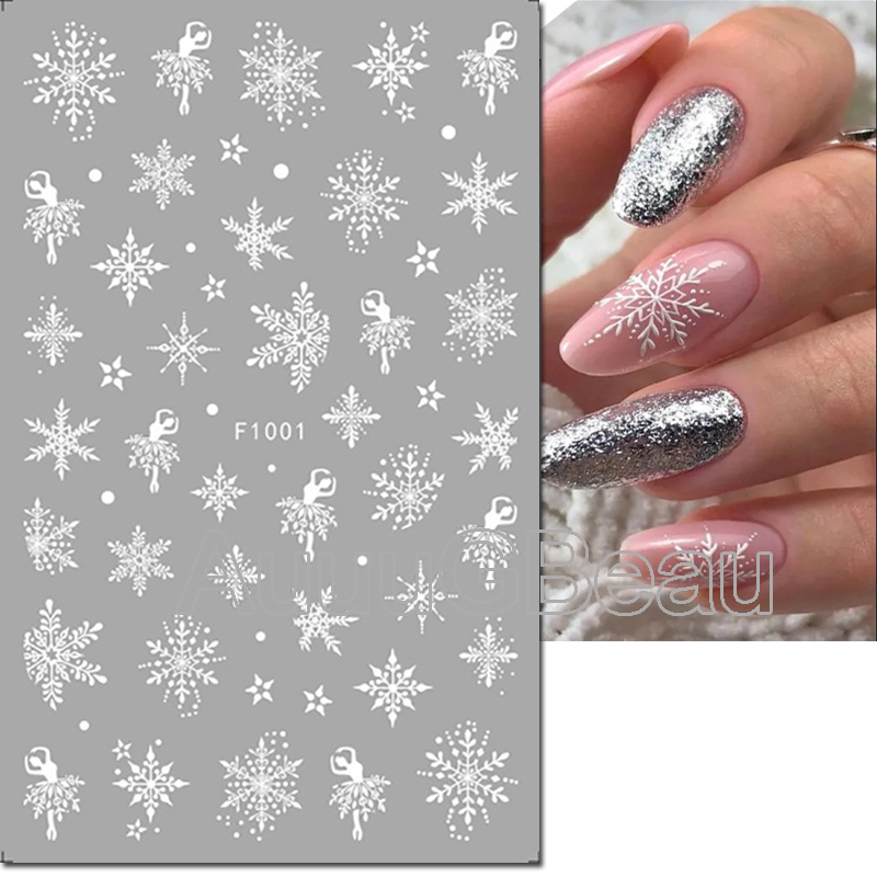 3d Nail Art Stickers Christmas - Nail Art Xmas Stickers recension och pris