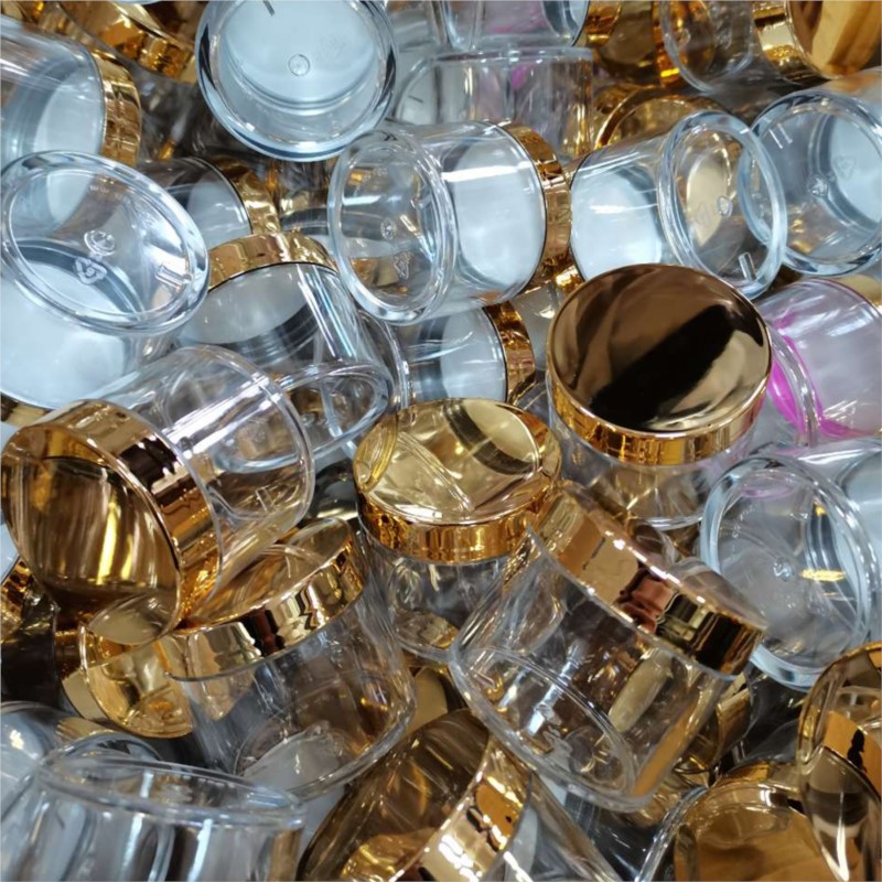 20/50/100Pcs Gold Lid Clear Em - Acrylic Powder Clear recension och pris
