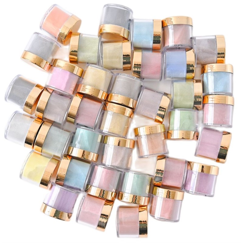 20/50/100Pcs Gold Lid Clear Em - Acrylic Powder Clear recension och pris