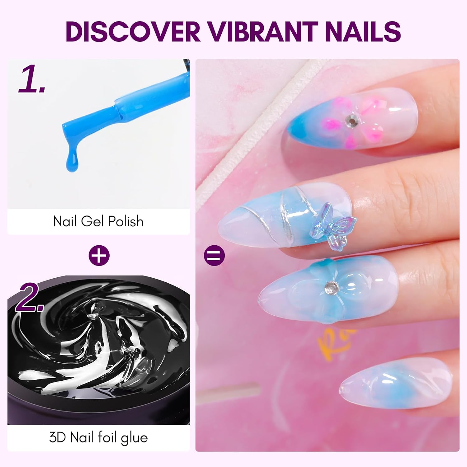 Makartt 3D Nail Gel 8ml Nail F - Nail Foil Transfer recension och pris