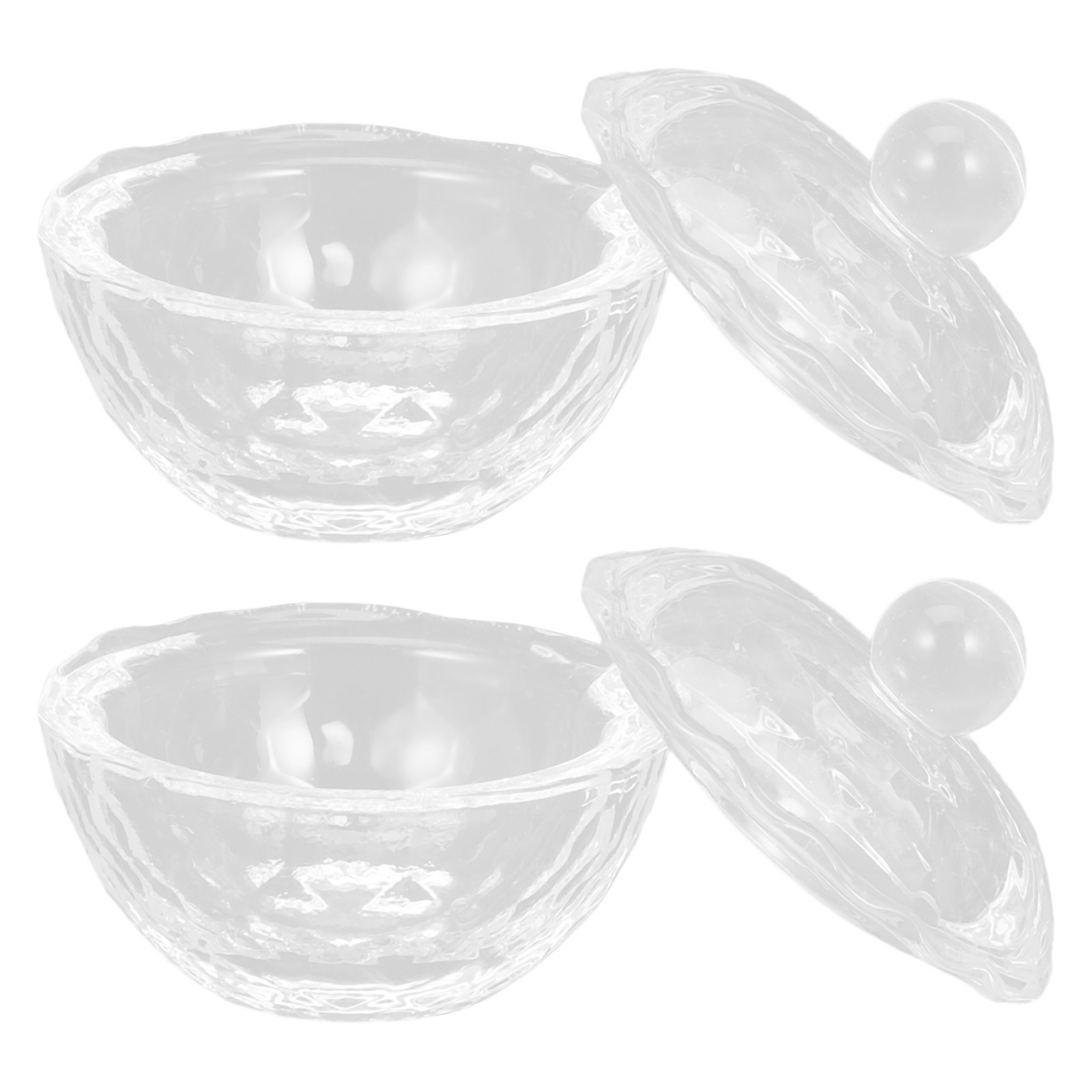 2Pcs Nail Art Crystal Cups Cle - Acrylic Powder Clear recension och pris
