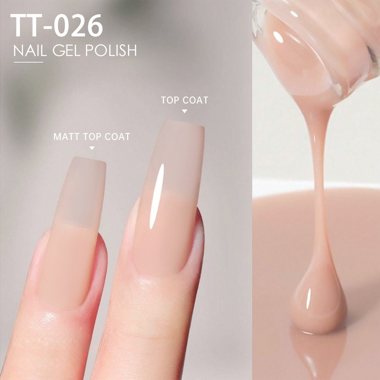 TARTU 8ml Semi Permanent Jelly - Nail Art Natural Pink recension och pris