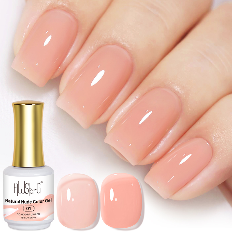 AWStorG 15ML Natural Nude Pink - Nail Art Natural Pink recension och pris