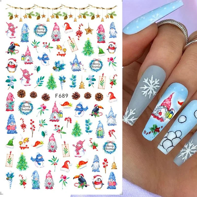 Xmas Nails Stickers Winter San - Nail Art Xmas Stickers recension och pris