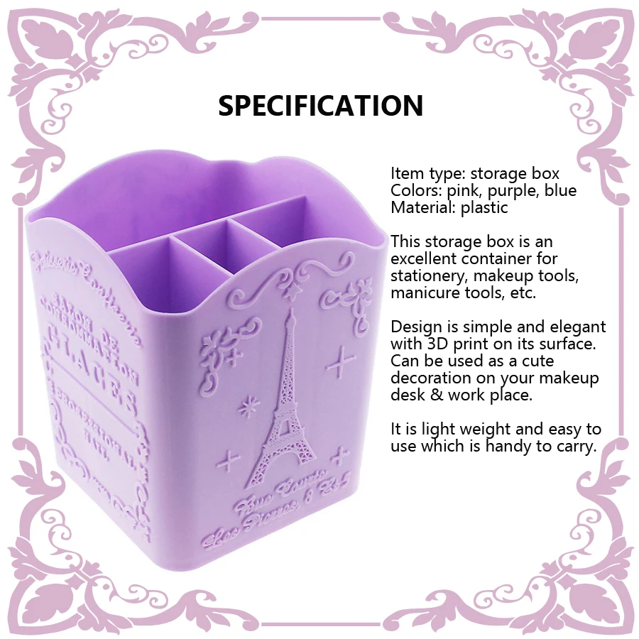 4-Compartment Nail Art Brush H - Nail Art Sch recension och pris
