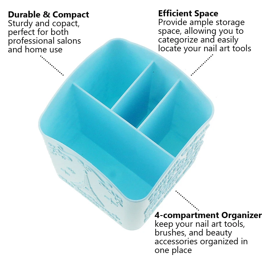 4-Compartment Nail Art Brush H - Nail Art Sch recension och pris