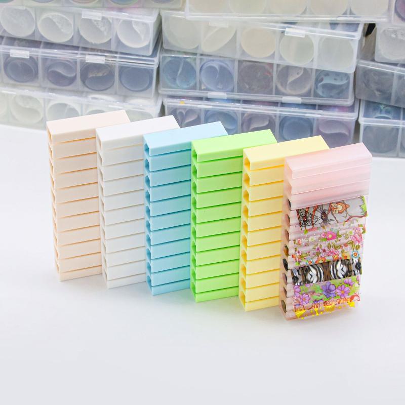 10-Grid Macaron Nail Foil Stor - Nail Foil Transfer recension och pris