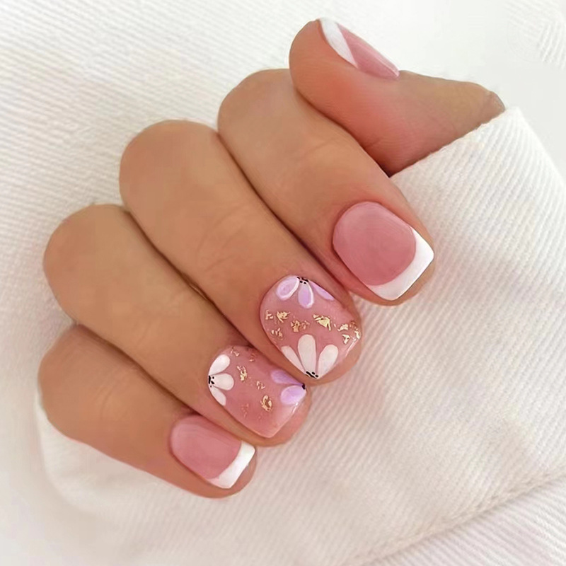 24Pcs Short Ballet False Nails - Nail Art Inspo recension och pris