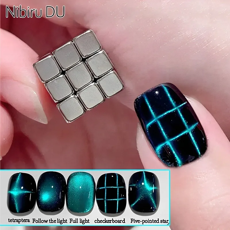 27pcs Cat Eye Magnet Cube for  - Striping Tape Nail recension och pris