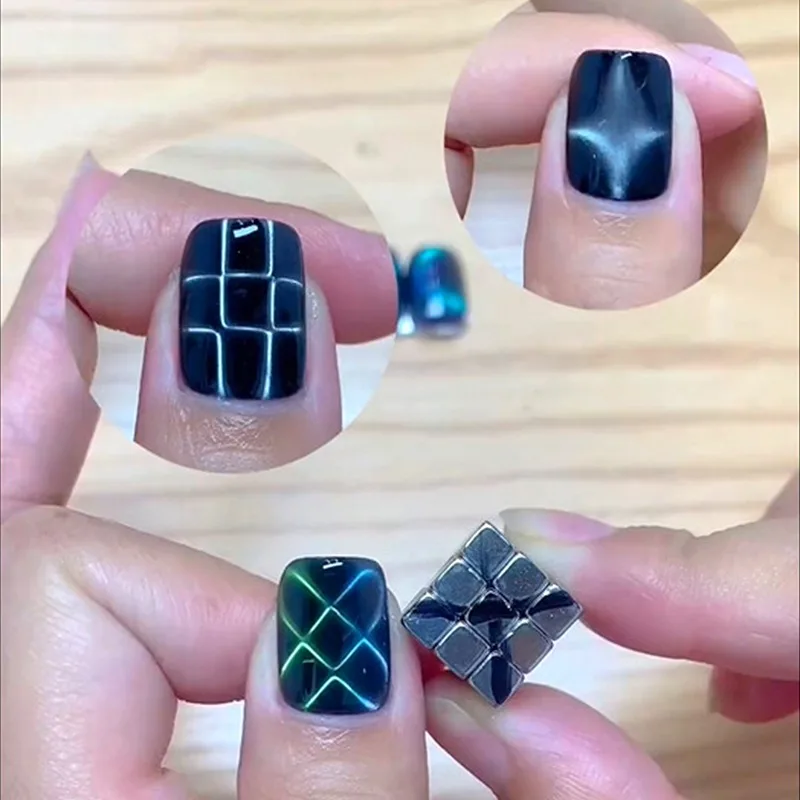27pcs Cat Eye Magnet Cube for  - Striping Tape Nail recension och pris