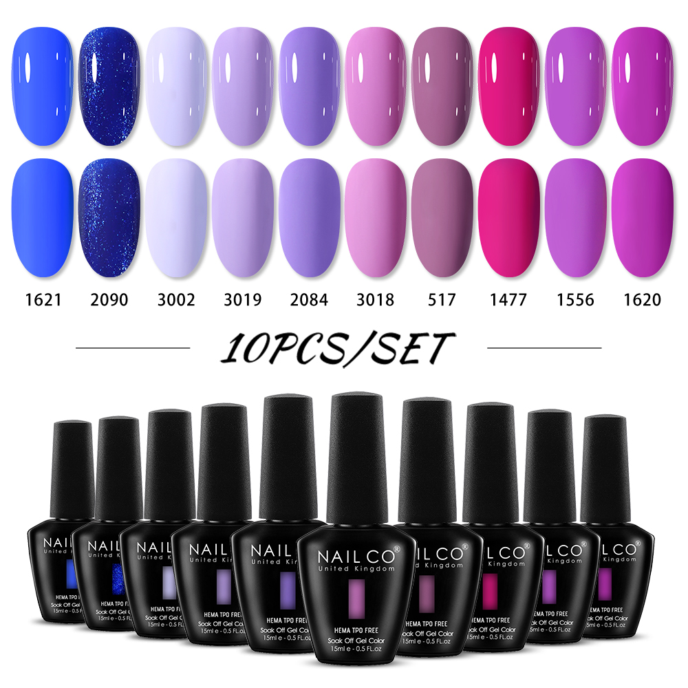 NAILCO 15ml 10pcs/Set HEMA TPO - Nail Art Natural Pink recension och pris