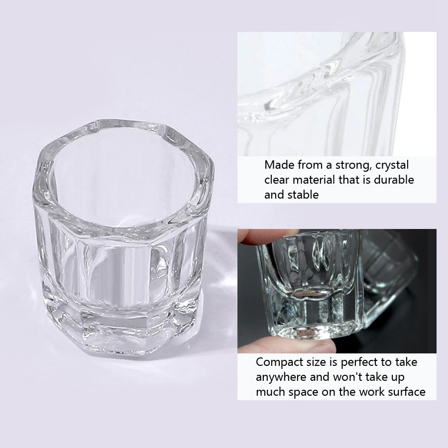1Pc Mini Crystal Glass, Clear  - Nail Art Sch recension och pris