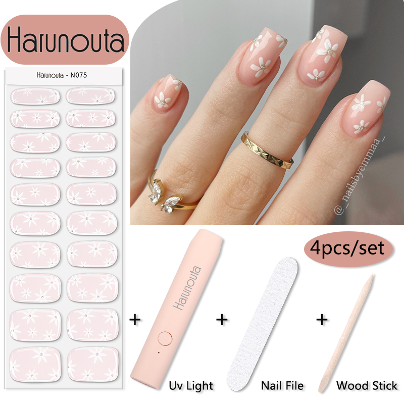 Harunouta 1 Set Flower Semi-Cu - Striping Tape Nail recension och pris