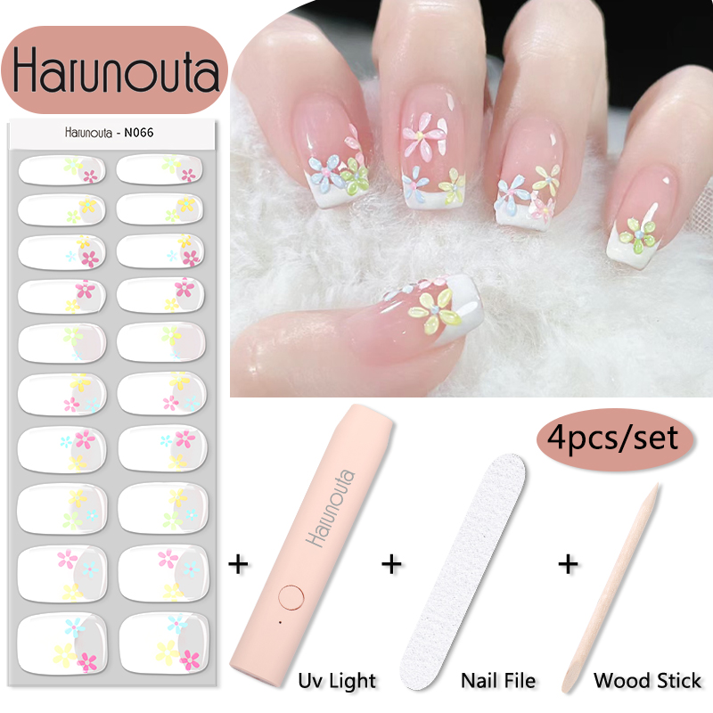 Harunouta 1 Set Flower Semi-Cu - Striping Tape Nail recension och pris