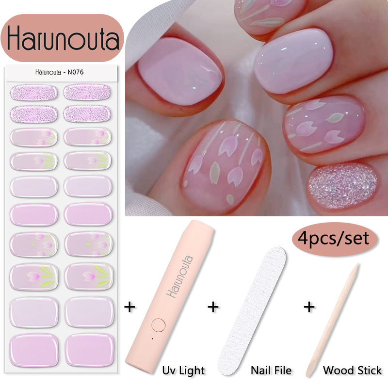 Harunouta 1 Set Flower Semi-Cu - Striping Tape Nail recension och pris