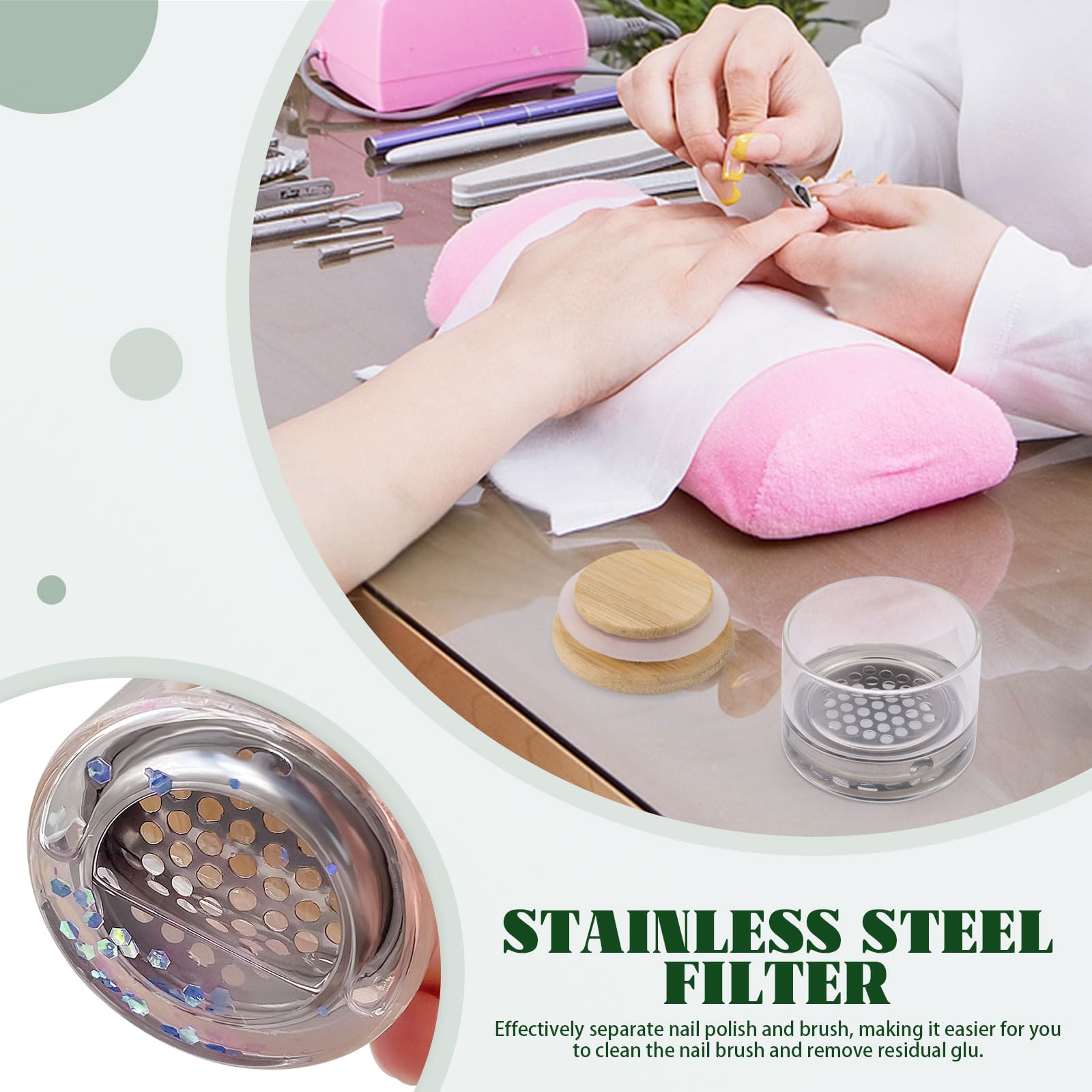 Nail Art Brushes Washing Cup N - Nail Art Sch recension och pris