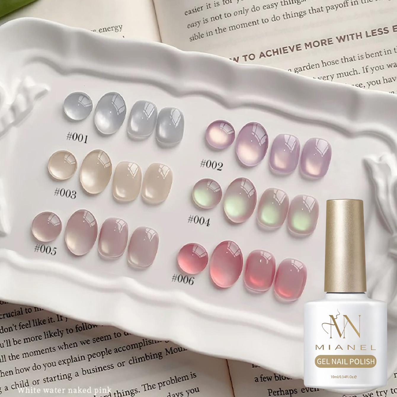 MIANEL 10ML Candy Glass Bead C - Nail Art Pink Cat Eye recension och pris