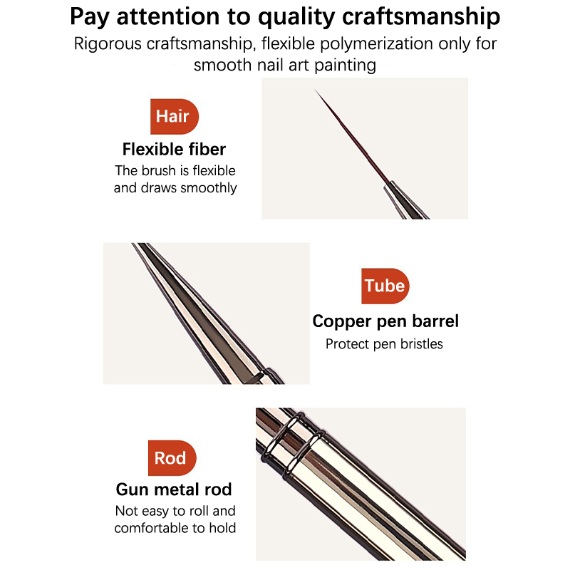 1Pcs Nail Art Brushes French N - Nail Art Sch recension och pris