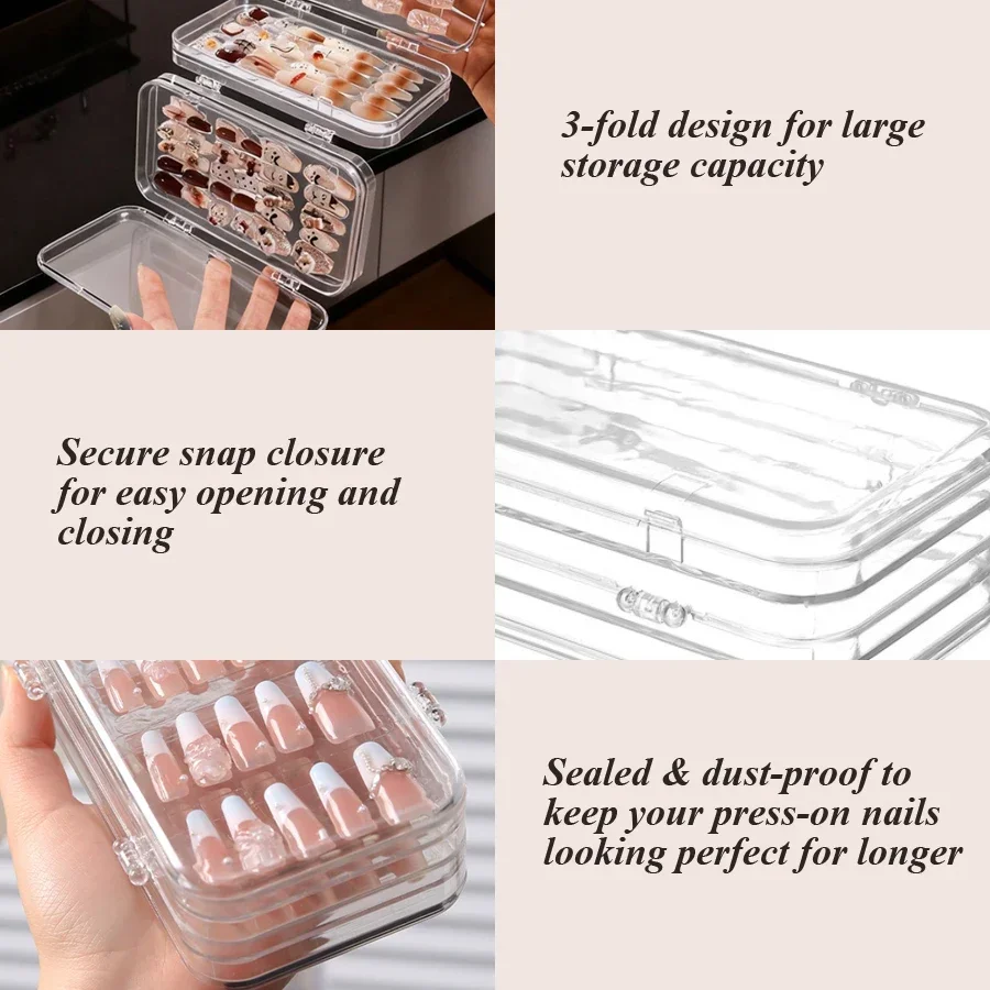 Clear Foldable Press On Nail S - Nail Art Sch recension och pris