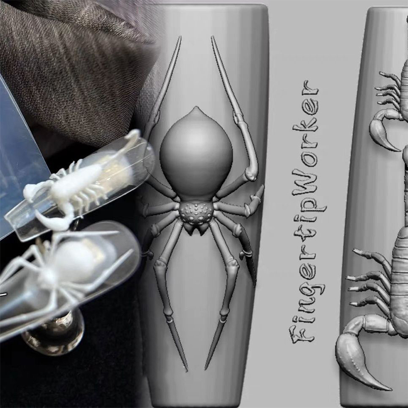 3D Spider Scorpion Silicone Na - Nail Art Inspo recension och pris